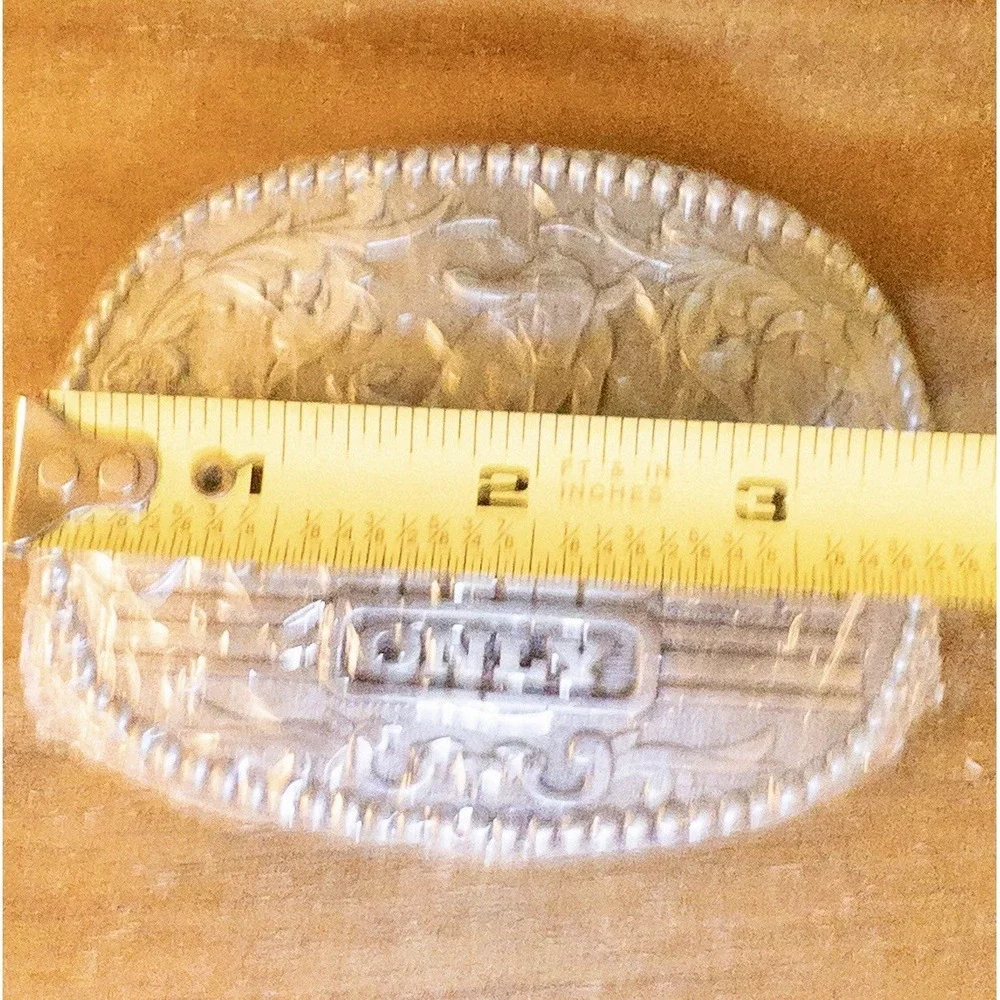Vtg Zee Series Bull Rider Silver Tone Western Belt Buckle‎ Rodeo Southwestern
